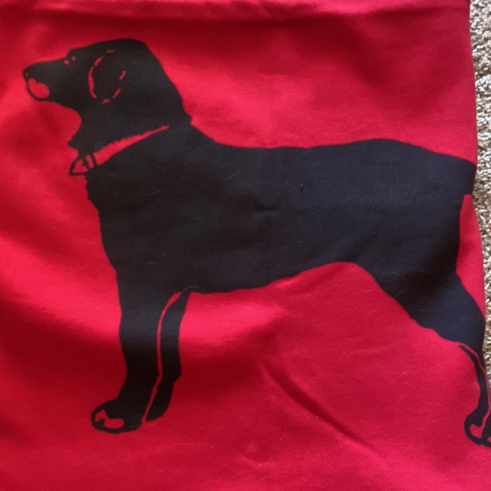 Oversized Black Dog “Sweatshirt” Blanket